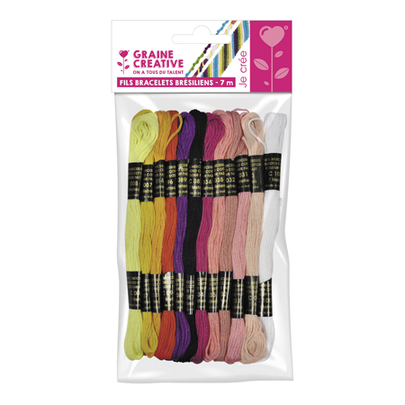 Graine Créative Fils 100% coton - 12 échevettes - 12x7m