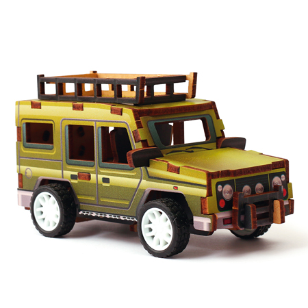 Graine Créative Véhicules à Friction - maquette 3D en bois