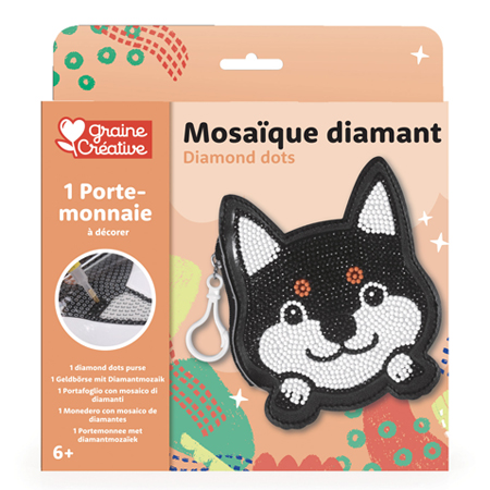Graine Créative Mosaïque Diamant - porte-monnaie à strasser - 6+