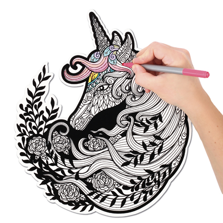 Graine Créative Velvet Colouring - velvet design to coloured