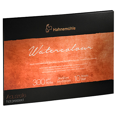 Hahnemuhle Watercolour - pad 10 sheets 300g/m²