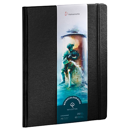 Hahnemuhle Fine Art Watercolour Book - aquarelalbum - stevige omslag - 30 vellen 100% katoen - 250gr/m² - fijne korrel