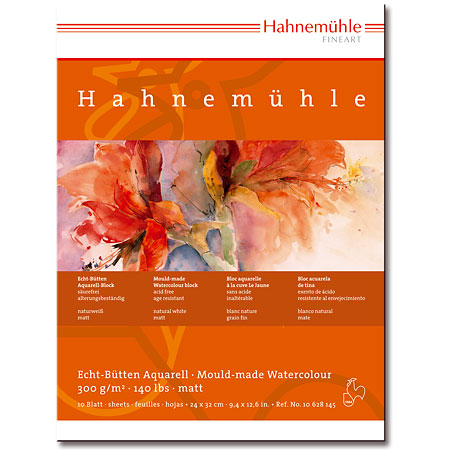 Hahnemuhle Fine Art - aquarelblok - 10 vellen 300gr/m² - 24x32cm