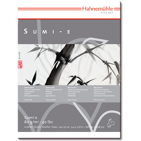 Hahnemuhle Fine Art Sumi-e - bloc calligraphie - 20 feuilles 80g/m²