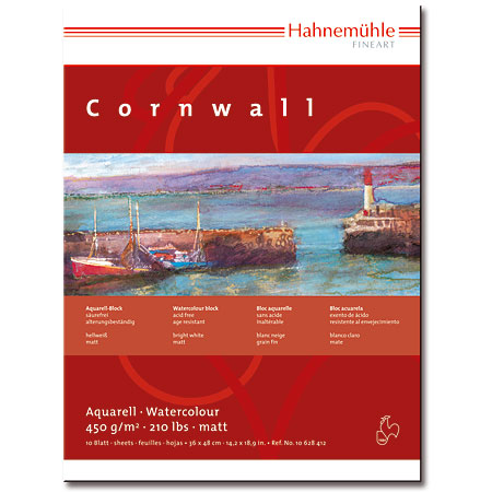 Hahnemuhle Fine Art Cornwall - aquarelblok - 10 vellen 450gr/m²