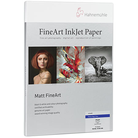 Hahnemuhle Digital Fine Art Photo Rag Duo - papier photo mat - 100% coton - double face - 276g/m²