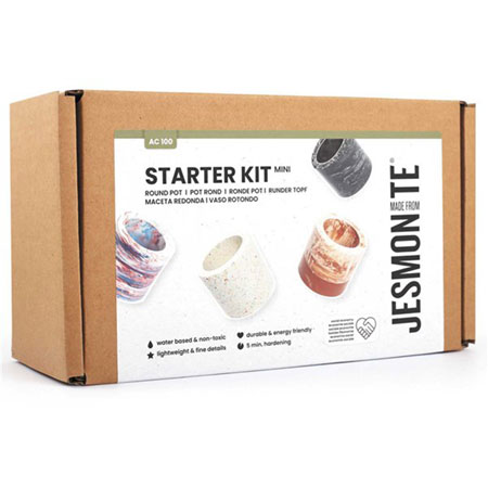 Jesmonite AC100 Starter Kit - set om 2 ronde potjes te maken