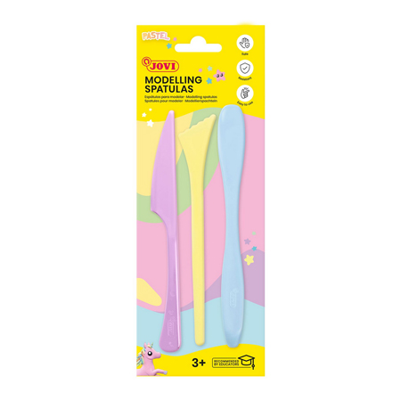 Jovi Paquet de 3 spatules en plastique pour le modelage