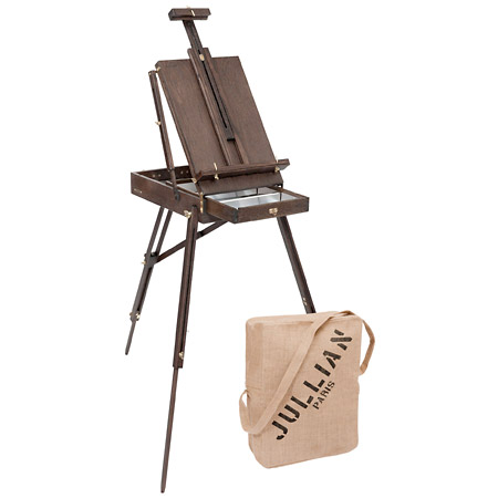 Jullian Artist Collection Vintage - french easel in varnished oak wood - 56x42x17cm - canvas up to 83cm