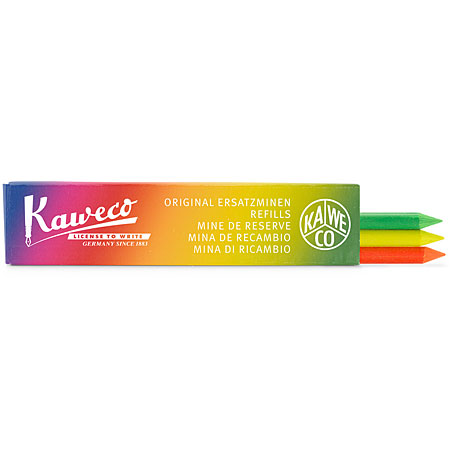 Kaweco Case of 3 coloured leads - 5.6mm