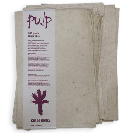 Khadi Papers Papermaking Pulp - Pak pulp - 500g