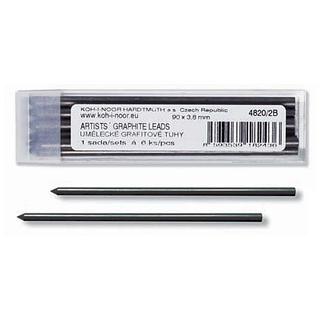 Koh-I-Noor Etui met 6 grafietstiften - 3,8mm