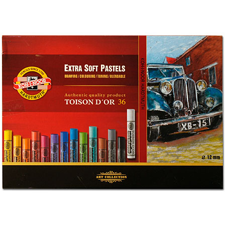 Koh-I-Noor Toison d'Or - cardboard box - assorted extra-soft pastels