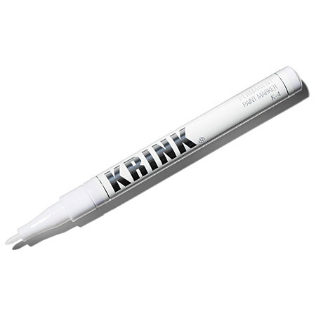 Krink Permanent Paint Marker K-4 - marqueur permanent - pointe conique 1mm - blanc