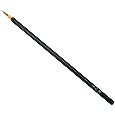 Kuretake Menso - japans penseel serie JA336 - mengeling geite-& wezelhaar - korte zwarte steel