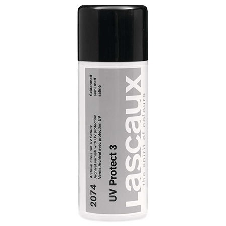 Lascaux UV Protect 3 - anti-UV vernis - spuitbus 400ml - gesatineerd