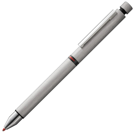 Lamy CP1 Tri pen - 3 in 1 multisystem pen ( ballpoint pen black & red / mechanical pencil 0,5mm) - brushed stainless steel