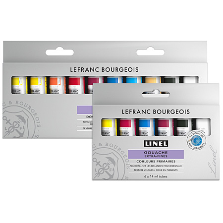 Lefranc Bourgeois Linel - assorted 14ml tubes of extra-fine gouache