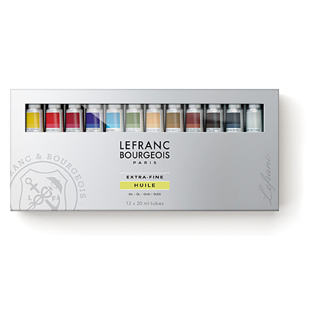 Lefranc Bourgeois Lefranc - extra-fijne oliverf - assortiment van 12 tubes 20ml