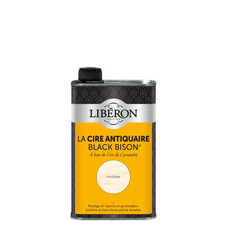 Liberon Antique Wax Black Bison - canauba wax - 0.5L can
