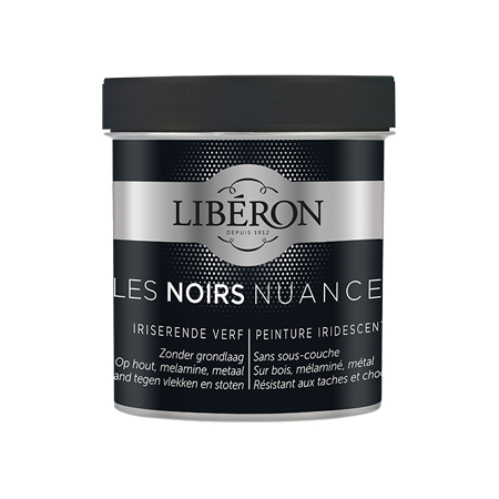 Liberon Les Noirs Nuance - iridescent furniture paint - pot 500ml - matt finish