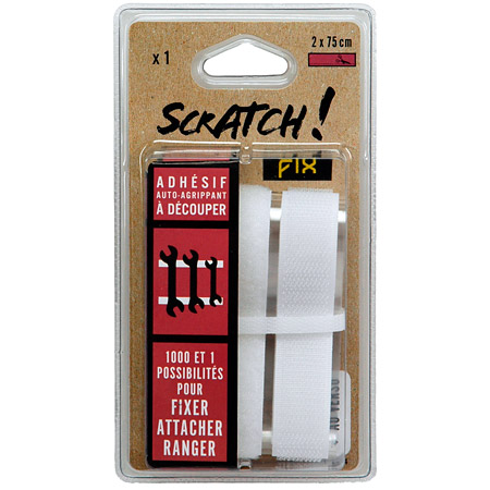 ScratchFix Self-adhesive velcro tape - 2x75cm