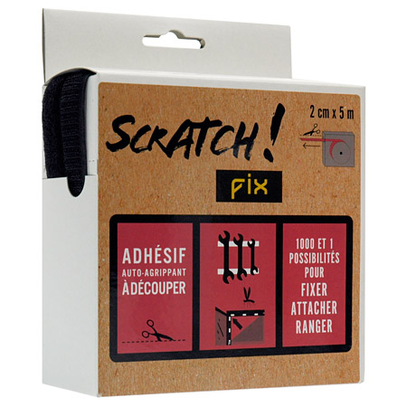 ScratchFix Ruban adhésif autoagrippant - boîte dévidoir 2cmx5m