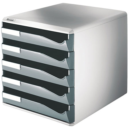 Leitz Post Set - 5 drawers - Exterior measurements: W29.1 x D35.2 x H29.2 cm