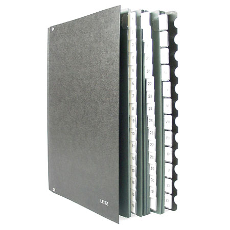 Leitz Office divider book - cardboard cover - A4 - 1-31 & I-XII - black