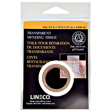 Lineco Transparent mending tissue - adhesive - acid free