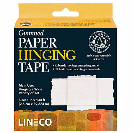 Lineco Hinging paper tape - gummed - acid free - 2,9cmx39m