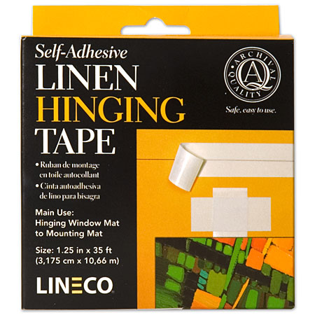 Lineco Linen hinging tape - self-adhesive - acid-free