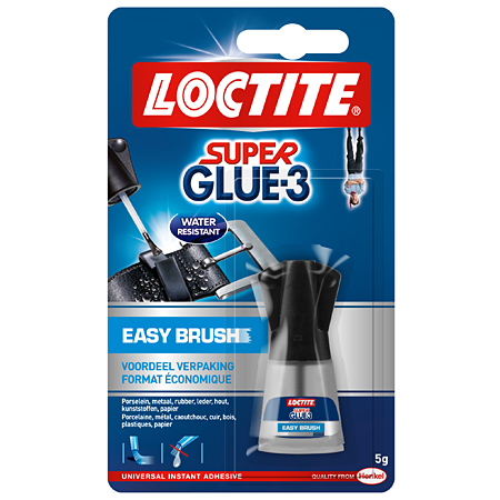Loctite Super Glue-3 Easy Brush - colle instantanée super puissante - flacon avec pinceau applicateur 5g