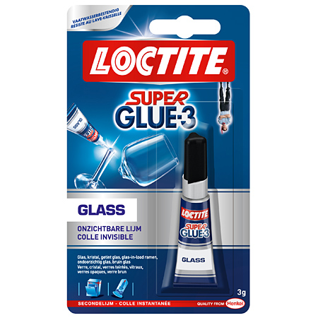 Loctite Super Glue-3 Glass - instant glue - for glass - 3g tube