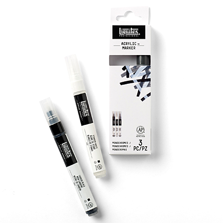 Liquitex Professional Acrylic Marker - kartonnen etui - assortiment acrylverfmarkers - schuine punt 2mm