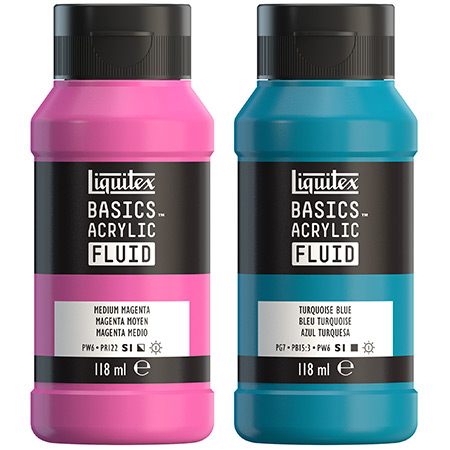 Liquitex Basics Acrylic Fluid - acrylique fine - pot 118ml