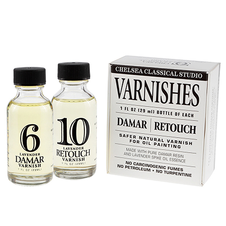 Chelsea Classical Studio Varnishes Set - set de 2 flacons 29ml - vernis dammar & vernis à retoucher