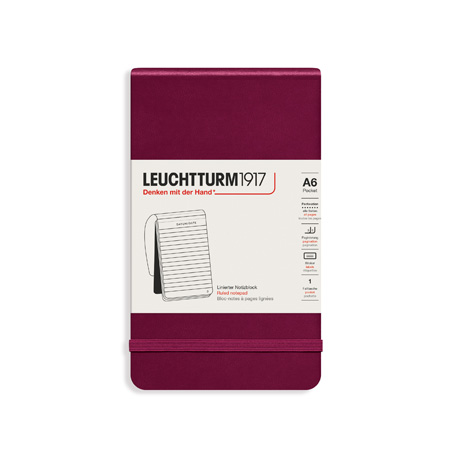 Leuchtturm1917 Notepad Pocket - bloc-notes - couverture rigide - 184 pages - 9x15cm (A6)