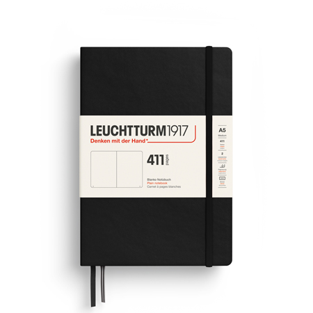 Leuchtturm1917 Classic Medium 411 - carnet d'écriture - couverture rigide - 411 pages - 14.5x21cm (A5)