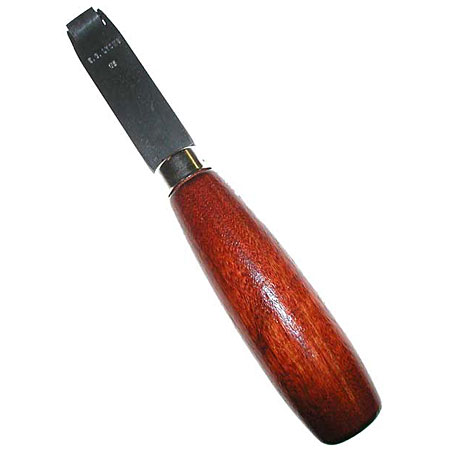 Lyons Roulette with straight shaft - wooden handle - big - dot pattern - gauge 45