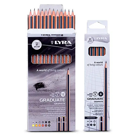 Lyra Graduate Graphite - cardboard box - assorted graphite pencils