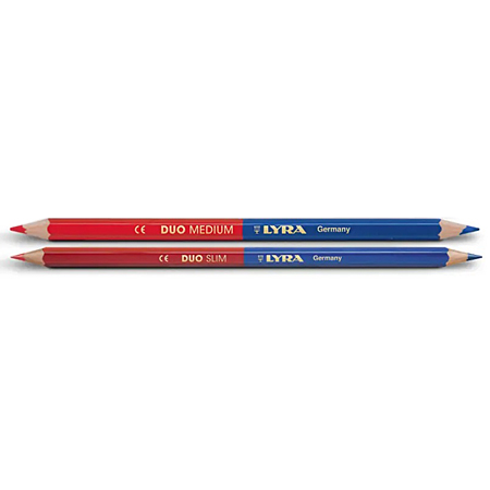 Lyra Duo - bicoloured pencil - blue & red