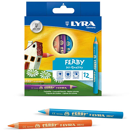 Lyra Ferby - kartonnen etui - assortiment van kleurpotloden