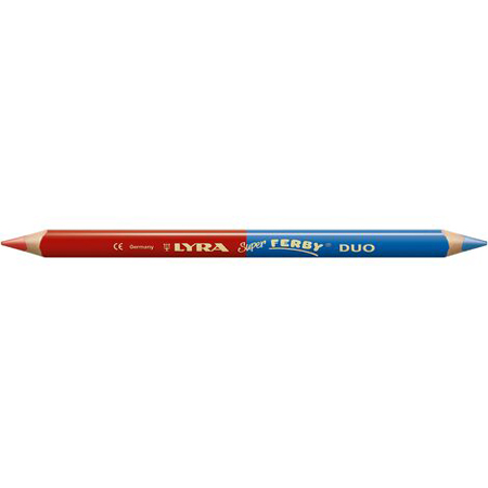 Lyra Super Ferby Duo - crayon bicolore - bleu & rouge