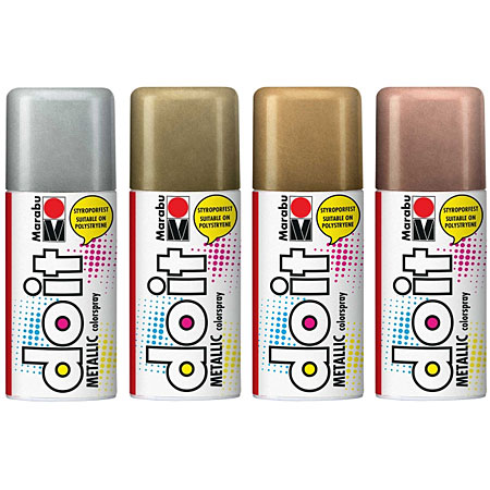 Marabu Do It Colorspray Metallic - acrylverf - spuitbus 150ml - metaalkleuren