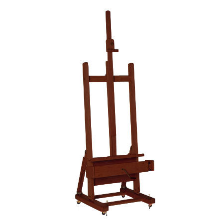 Mabef Studio easel with crank - oiled beech wood - adjustable angle - canvas up to 235cm