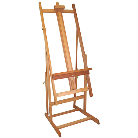 Mabef Studio easel - oiled beech wood - adjustable angle to horizontal position - canvas up to 180cm