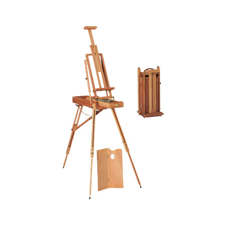 Mabef Portable box easel with legs - oiled beech wood - canvas up to 85cm