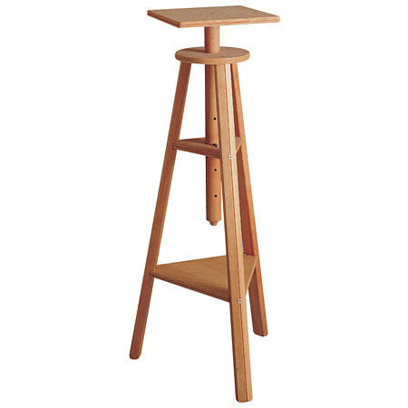 Mabef Studio tripod for modelling - oiled beech wood - square turntable - 34cm - 100-130cm high
