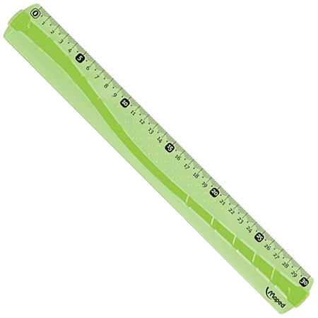 Maped Incassable - ruler in clear plastic - green of blue